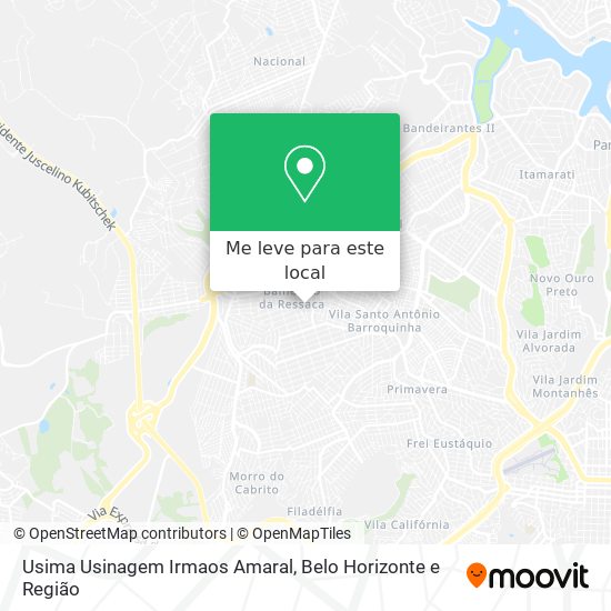 Usima Usinagem Irmaos Amaral mapa