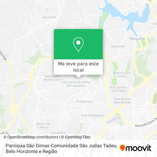 Paróquia São Dimas-Comunidade São Judas Tadeu mapa
