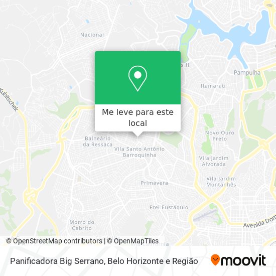 Panificadora Big Serrano mapa