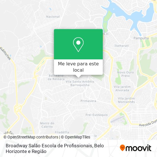 Broadway Salão Escola de Profissionais mapa