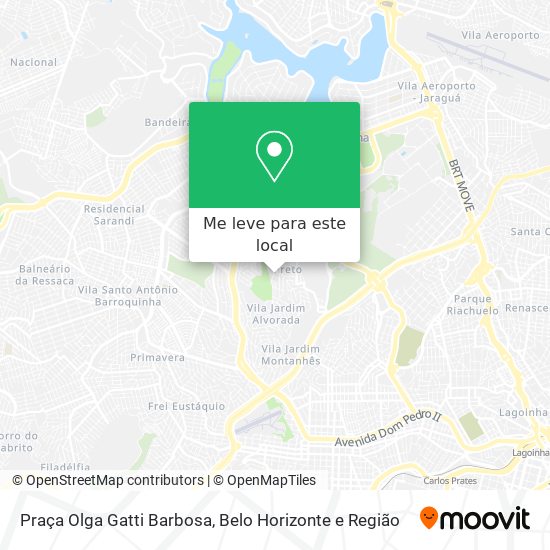 Praça Olga Gatti Barbosa mapa