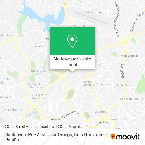 Supletivo e Pre-Vestibular Omega mapa
