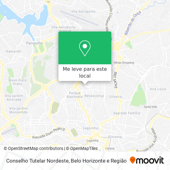 Conselho Tutelar Nordeste mapa