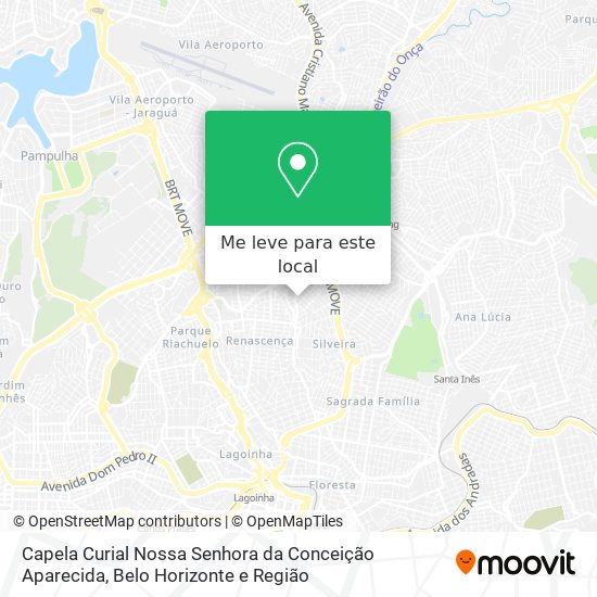 Capela Curial Nossa Senhora da Conceição Aparecida mapa