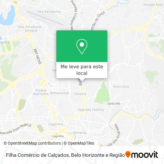 Filha Comércio de Calçados mapa