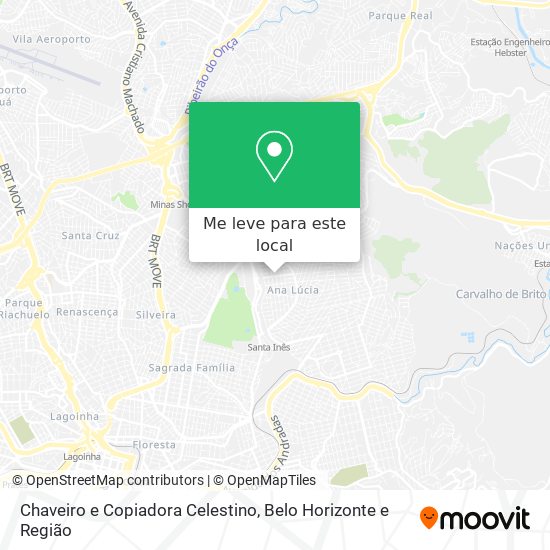 Chaveiro e Copiadora Celestino mapa