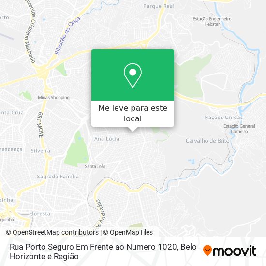 Rua Porto Seguro Em Frente ao Numero 1020 mapa