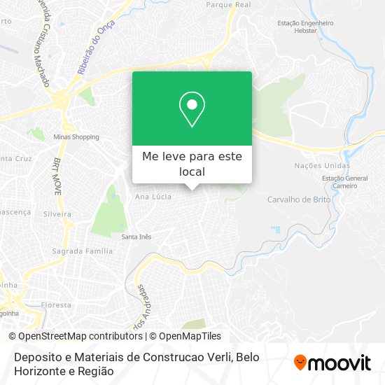 Deposito e Materiais de Construcao Verli mapa