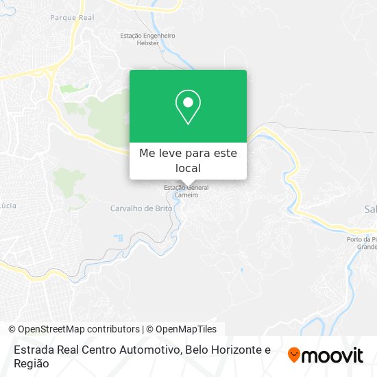 Estrada Real Centro Automotivo mapa