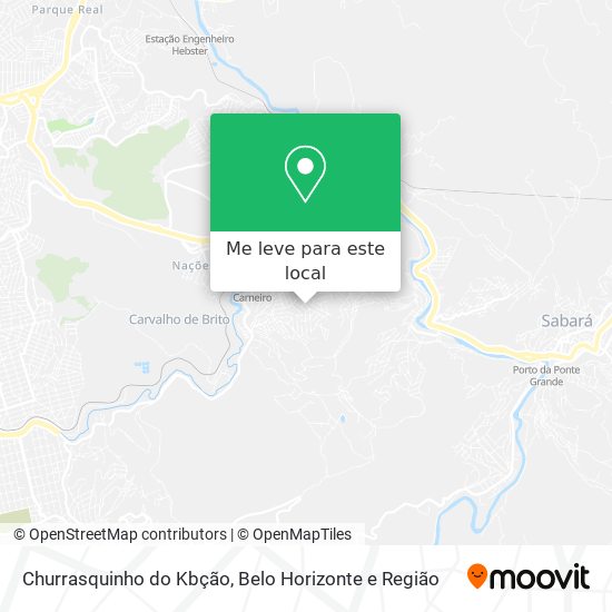 Churrasquinho do Kbção mapa