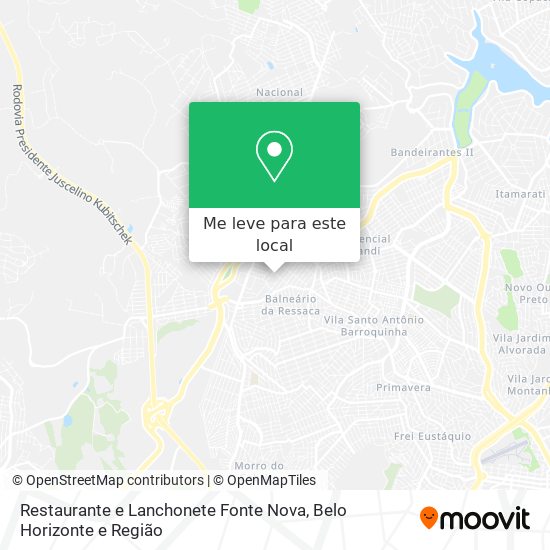 Restaurante e Lanchonete Fonte Nova mapa