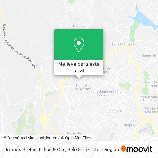 Irmãos Bretas, Filhos & Cia. mapa