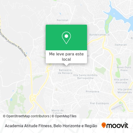 Academia Atitude Fitness mapa
