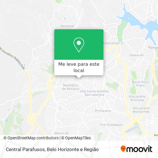 Central Parafusos mapa