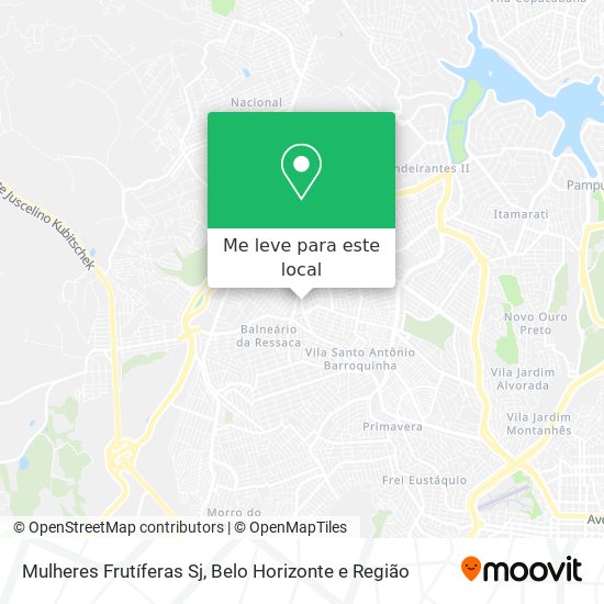 Mulheres Frutíferas Sj mapa