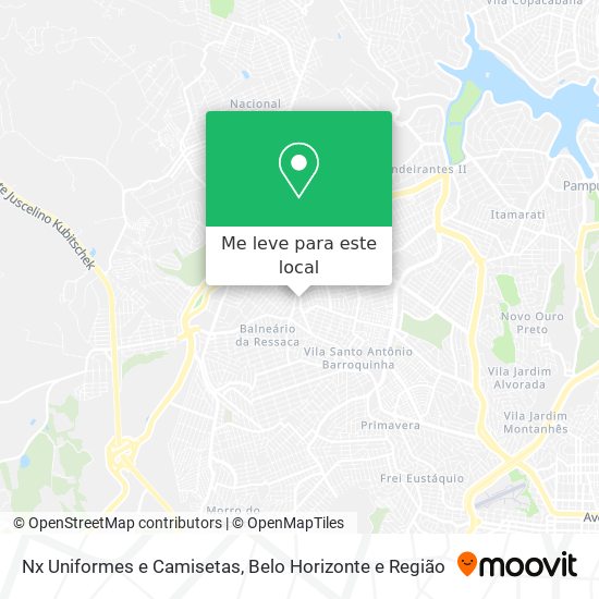 Nx Uniformes e Camisetas mapa