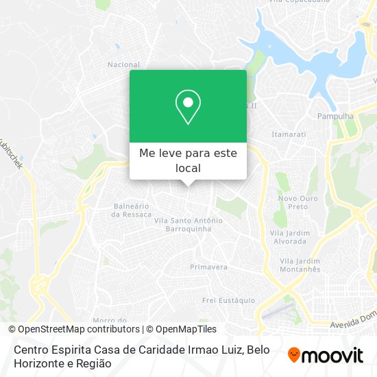 Centro Espirita Casa de Caridade Irmao Luiz mapa