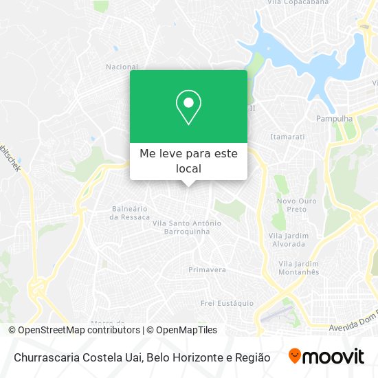 Churrascaria Costela Uai mapa