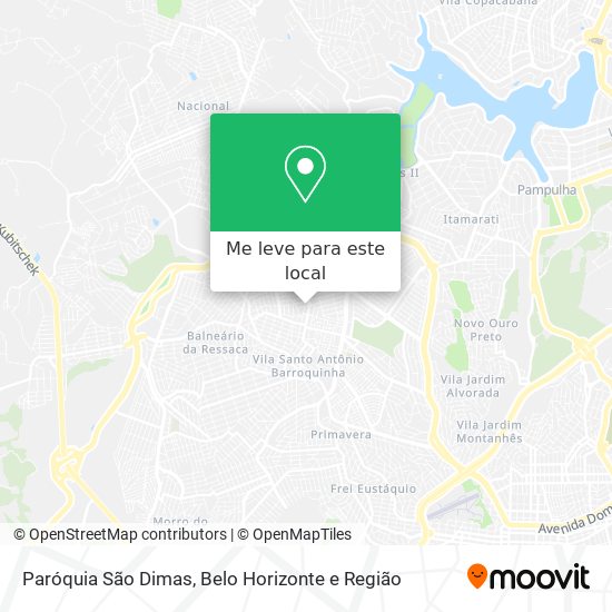 Paróquia São Dimas mapa