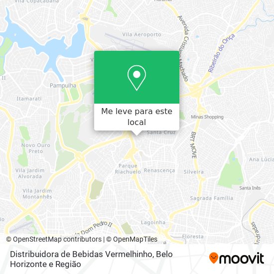 Distribuidora de Bebidas Vermelhinho mapa