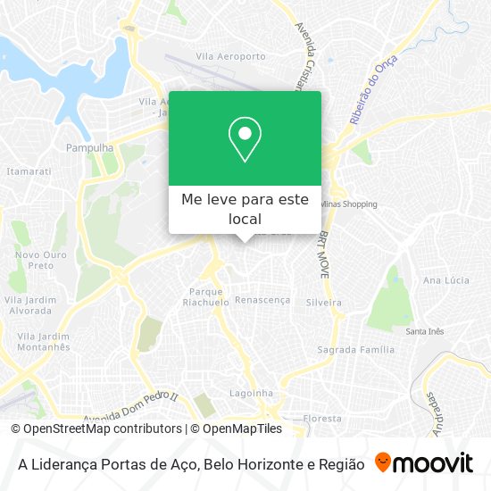 A Liderança Portas de Aço mapa