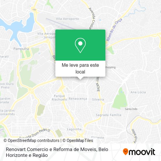 Renovart Comercio e Reforma de Moveis mapa