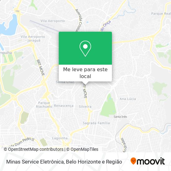 Minas Service Eletrônica mapa