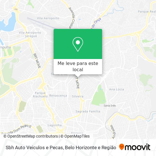 Sbh Auto Veiculos e Pecas mapa