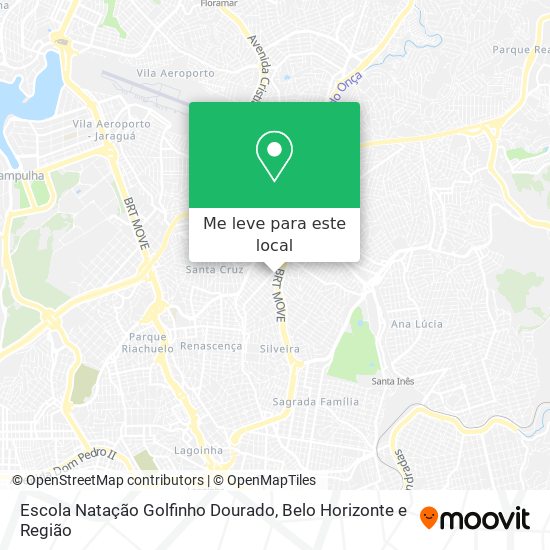 Escola Natação Golfinho Dourado mapa