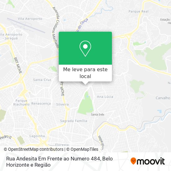 Rua Andesita Em Frente ao Numero 484 mapa