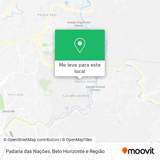 Padaria das Nações mapa