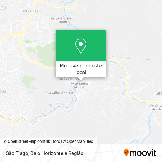 São Tiago mapa