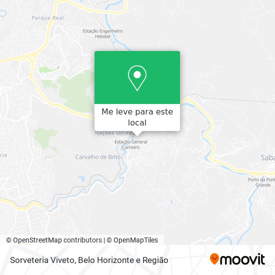 Sorveteria Viveto mapa