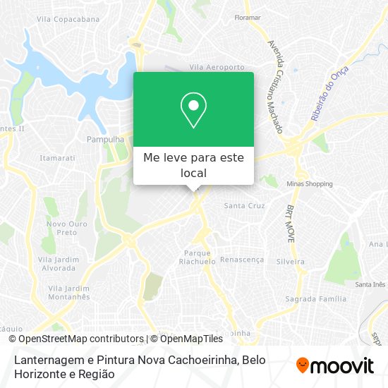 Lanternagem e Pintura Nova Cachoeirinha mapa