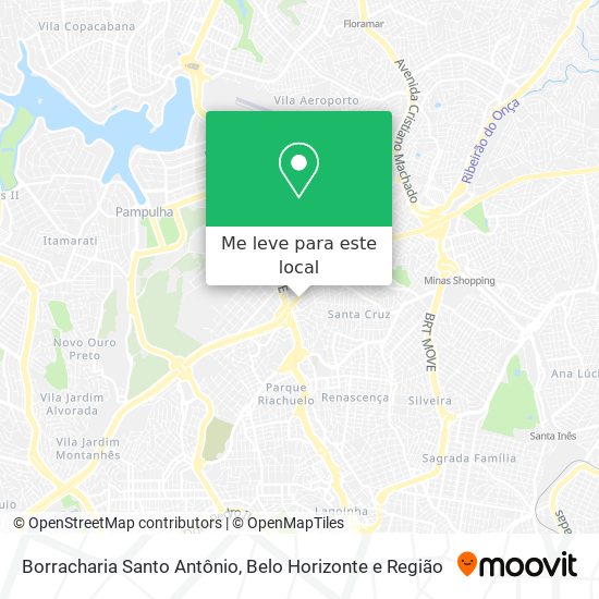 Borracharia Santo Antônio mapa