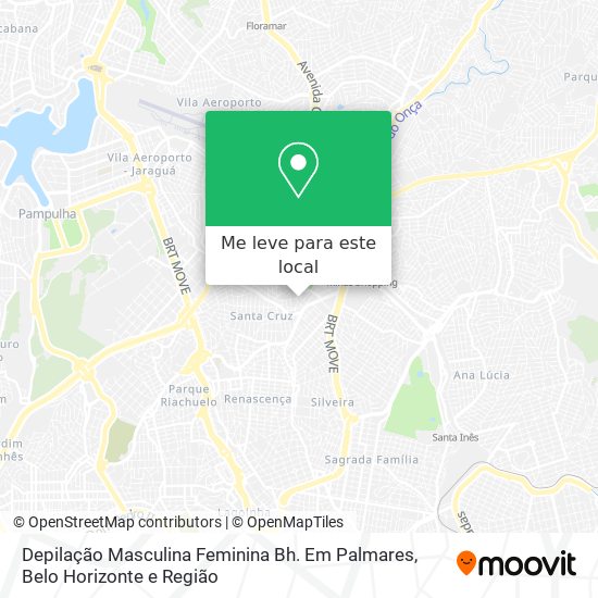 Depilação Masculina Feminina Bh. Em Palmares mapa