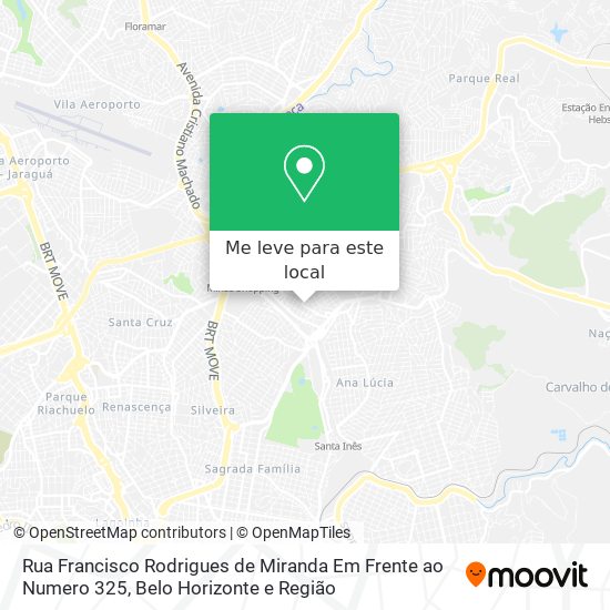 Rua Francisco Rodrigues de Miranda Em Frente ao Numero 325 mapa