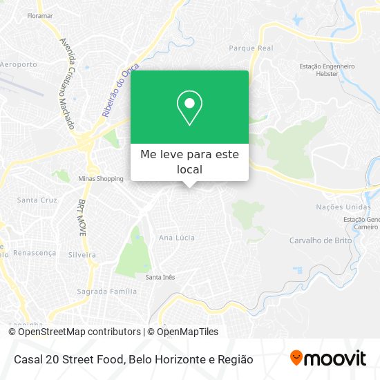 Casal 20 Street Food mapa