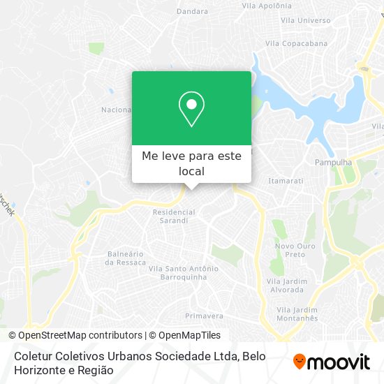 Coletur Coletivos Urbanos Sociedade Ltda mapa