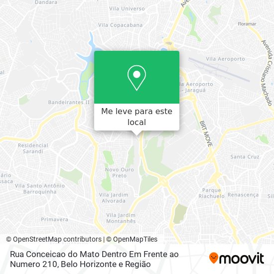 Rua Conceicao do Mato Dentro Em Frente ao Numero 210 mapa