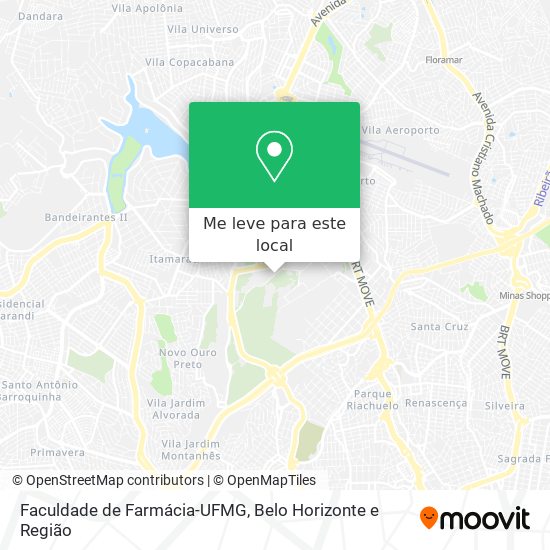 Faculdade de Farmácia-UFMG mapa