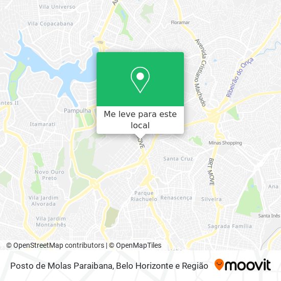 Posto de Molas Paraibana mapa