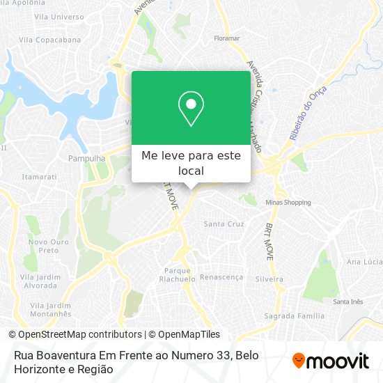 Rua Boaventura Em Frente ao Numero 33 mapa