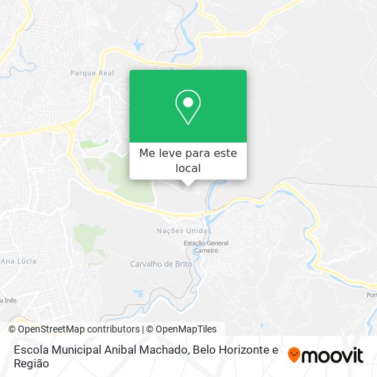 Escola Municipal Anibal Machado mapa