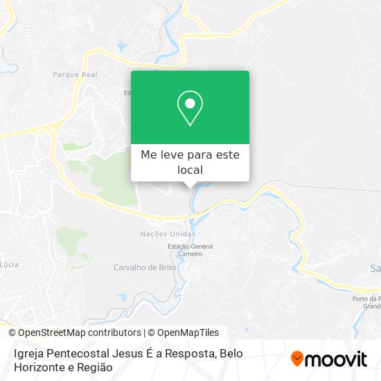 Igreja Pentecostal Jesus É a Resposta mapa