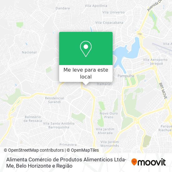 Alimenta Comércio de Produtos Alimenticios Ltda-Me mapa