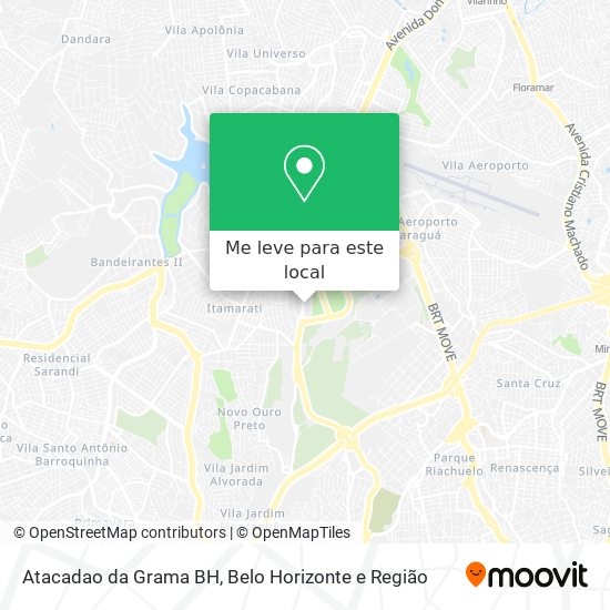 Atacadao da Grama BH mapa