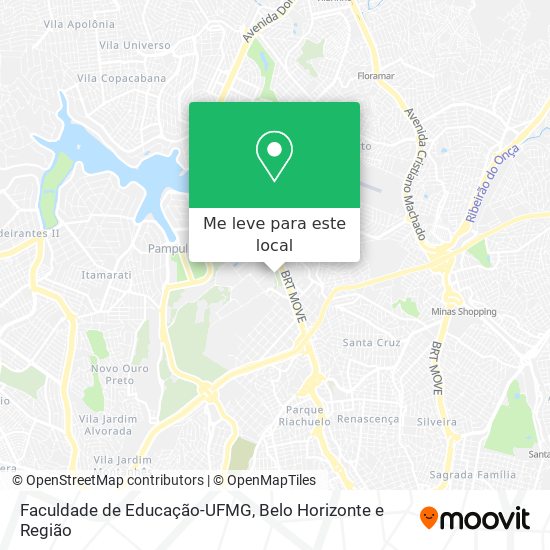 Faculdade de Educação-UFMG mapa