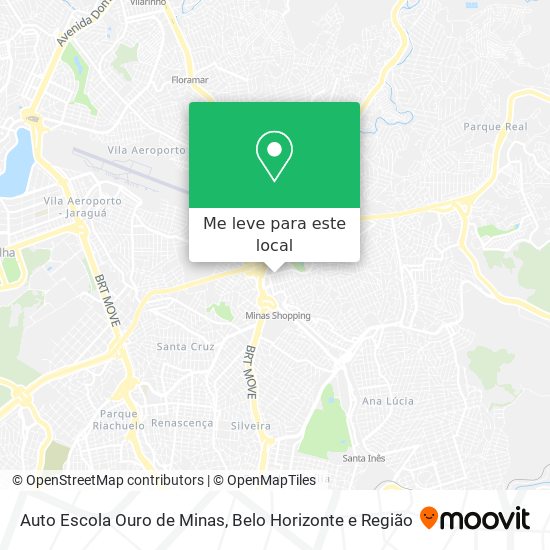 Auto Escola Ouro de Minas mapa