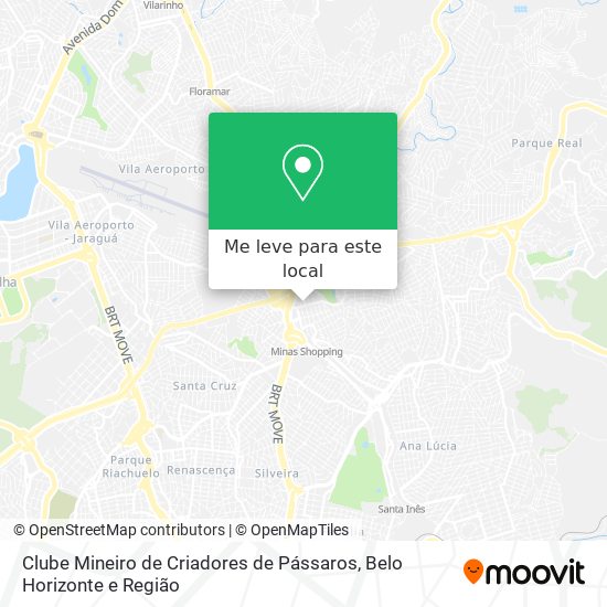 Clube Mineiro de Criadores de Pássaros mapa